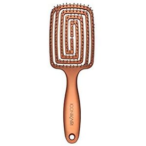 ICONIKAIR Haarborstel Föhnborstel Classic GLAM EDITION, hoofdhuid massage borstel, ontklitter borstel, haarborstel zonder trekken kinderen, haarborstel kinderen, borstel voor krullen