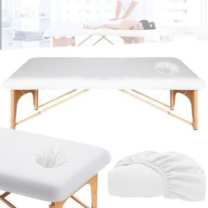 WIYETY Spanhoes voor Massagestoelen, 190 x 80 cm, Overtrek Met Gat, Dik Wasbaar, Massagetafel, Elastisch Dekbedovertrek, Anti-Vuil, Gebruikt Voor Schoonheids- En Behandelstoelen