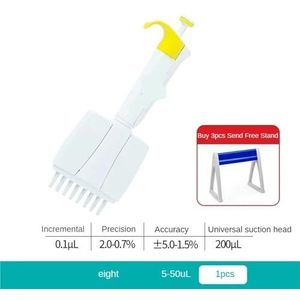 Micropipet, Verstelbare acht pipetten, twaalf, halve Eenvoudige Kalibratie(8 5-50ul)