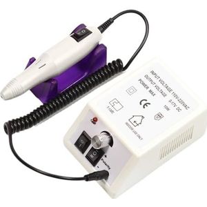 Nagelboormachine Elektrische manicurefreesset for gellak Professionele manicuretool Salonuitrusting(White,US)