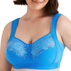 Miss Mary of Sweden Lovely Lace Support katoenen comfortbeha zonder beugel 90B Soft aqua