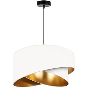 Light-Home Milan Industrieel Lampenkap Plafond - Moderne Hanglampe voor Woonkamer, Slaapkamer en Keuken - Metaal - Wit en goud