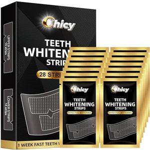 Teeth Whitening Strip for Sensitive Teeth 14 Treatments, Non-Slip Strips, Effective Kit, Fast Result Remove Smoking, Coffee Stains, Professional Tooth Whitening - 28 Non-Slip Strips
