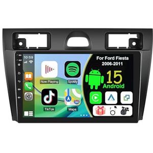 Draadloze Autoradio Android 15 voor Ford Fiesta 2006-2011 met draadloze carplay en Android Auto Bluetooth USB Wifi 4G GPS Navigatie(S-3(2G+64G))