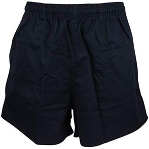 Ex-Store Volwassenen S-Enduro Katoen Boor Rugby Shorts Navy Blauw