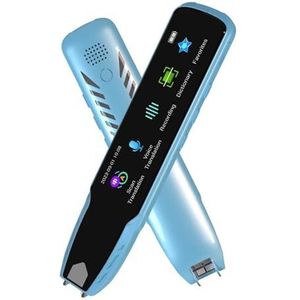 Smart Voice Scan Vertaler Pen Realtime multifunctionele taalvertaling Zakenreizen in het buitenland Woordenboekpen Snelle reactie(Blue)