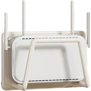 WLAN-router-opbergdoos, tv-settopboxhouder, wifi-rek, stopcontactplank, wandmontage, for thuis, woonkamer, kantoor, router-organizer(White,15x10x5cm)