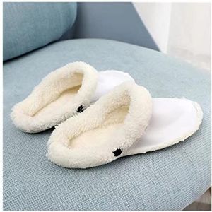 Inlegzolen Pluche Cover for Winter Dames Slippers Afneembare Pluche Voering Zachte Katoen Cover Fluwelen Binnenzool Fluff Cover Warme Cotton Shoe Cover Verhoogde Inlegzolen (Color : Beige, Size : 34