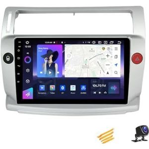 ZARAPLUS Android 13 Autoradio MP5-Speler Met Navigatie 9-inch multimediasysteem Voor Citroen C4 2004~2014 Touchscreen Car Stereo Voor 4G/WIFI/FM RDS/SWC/DSP/Android Auto/Carplay,A,NF7