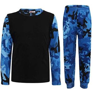 A2Z 4 Kids Kinderen Meisjes Jongens Pyjama Designer - PJS Plain 175 Camo Blue 13