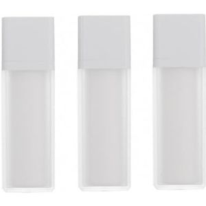 3 stks 30 ml / 1oz Air Scrub Airless Vacuümpomp Spray Navulbare fles Vierkante Reizen Sample Cosmetische Verpakking Make-up Pomp Dispenser Opslagcontainer, Wit, 30 ml,, Wit., 30 ml, Modieus