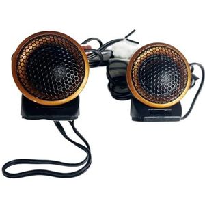 Tweeter auto Tweeters voor auto Universele aangepaste luidsprekerset voor auto's met ronde condensator en zijdefolie aan de onderkant kan worden geplakt.