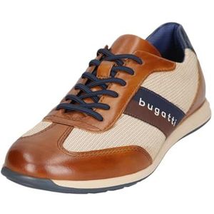 Sneakers - Logoprint - Leer - Glad Leer, Mesh - Flexibele Zool