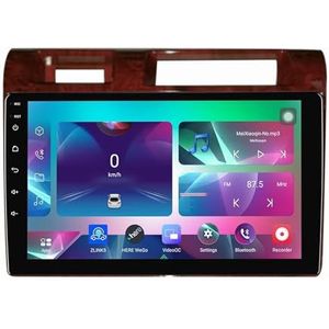 9"" Android 14 Touchscreen Autoradio 2 din met AHD Omgekeerd beeld Bediening op het stuur Bluetooth GPS navigatie Draadloze CarPlay voor Toyota Land Cruiser LC 2007-2020(B,Q100(1+32G))
