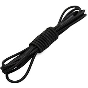 Elastische schoenveters, Elastische veters met vergrendeling, 2 stuks, veelkleurig, lengte 100 cm(Black)
