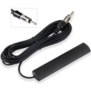 Vecys FM Patch Auto Radio Antenne FM Radio Antenne 5M / 16.4 voet RG174 Kabel voor Auto's Vrachtwagens Voorruit Pasta Universeel