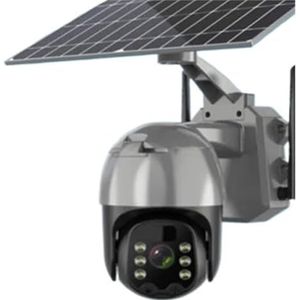 Beveiligingscamera Draadloos Buiten HD 4MP Outdoor 4G Solar Camera PTZ Cloud Storage PIR Bewegingsdetectie Batterij CCTV Draadloze Bewaking Nachtzichtcamera voor thuisbeveiliging nachtzicht (Color :