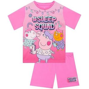 Peppa Pig - Korte Mouw - Meisjespyjama - Roze - Kinderpyjama voor de Zomer