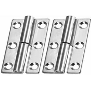 RVS scharnieren deurconnector universele meubellade kast fitting scharnier afneembare meubelbeslag accessoires(6.4 * 3.6cm-2Set)