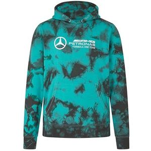 Mercedes AMG Petronas F1 Tie Dye Hoodie voor heren - Multicolor - Maat: L