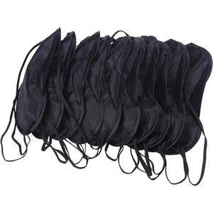10 Stuks Imitatie Zijde Oogmasker Gewatteerd Slaapmasker Schaduw Patch Hoofdband Voor Reizen Voor Vrouwen Mannen (Eyeshade-03)