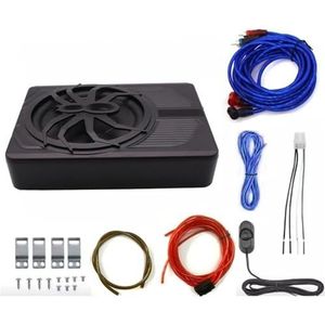 Tweeter auto Tweeters voor auto 120W auto-audiosysteem: 10-inch actieve subwooferbehuizing, pure bas en montage onder de stoel van ultraslanke luidsprekers