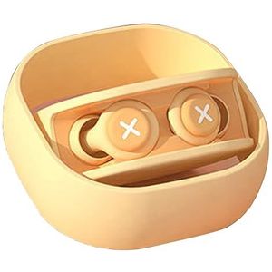 Ruisonderdrukkende oordopjes, houd focus in een rustige omgeving, 1 paar modieuze siliconen oordopjes voor werk (geel)