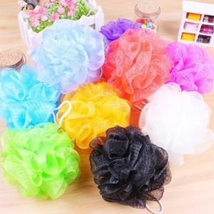 4Pcs Zachte Douche Mesh Schuimende Spons Kleur Bad Bal Handdoek Schoonmaken Bad Cleaner Bubble L2d2 Body Accessoires Bad Badkamer Tool