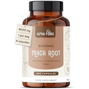 Voedingssupplement - Maca - Vegan - 8000 mg - Capsules