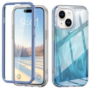 Telefoonbescherming Case Compatible with iPhone 15 Plus,Full Body Case Slim Protective Phone Cover Designed Transparent Anti-Scratch Shock Absorption Case Compatible with 15 Plus telefoon accessoire (