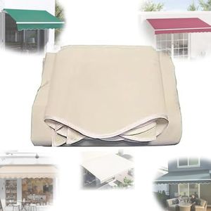 10' 20' intrekbare luifel, stof vervanging schaduw canvas waterdichte patio luifel bovenhoes buiten zonnescherm onderdak - Beige/kaki/rood/groen/antraciet - 3 x 2,5 m