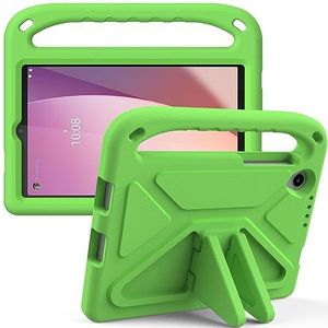 Tablet PC-hoes Kindertas Compatibel met Lenovo Tab M8 (4e generatie) TB-300FU/TB-300XU, lichtgewicht schokbestendige handgreepstandaard Kindervriendelijke beschermhoes Bescherming(Ye?il)