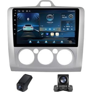 Android 14 2Din Autoradio geldt voor Ford Focus 2 Mk 2 2004-2011 Ingebouwd CarPlay/Android auto/DSP-processor/GPS-navigatie/WIFI RDS-radio-Bluetooth 9Duim Touch screen/Stuurbediening(B,C10 Pro)