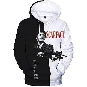 JFLY Scarface 3D bedrukte hoodies, mode, film, sweatshirt, Tony Montana, mannen, vrouwen, oversized hoodie, pullover, Harajuku, streetwear, uniseks