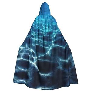 DURAGS Blue Deep Ocean Adult Hooded Cloak, Vampier Mantel, Rollenspel Mantel Voor Onvergetelijke Thema-Evenementen En Feesten
