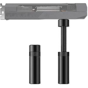 YOUNLEN GPU-houder voor grafische kaart, GPU-houder, telescoopstang, aluminiumlegering, zwart (49 mm-80 mm)