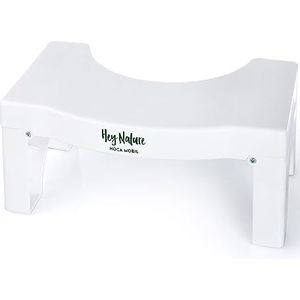 HOCA Mobil opvouwbare medische toiletkruk tegen aambeien, obstipatie, darmproblemen, winderigheid, opgeblazen buik, eenvoudig & effectief, ook voor darmreiniging, ontgifting, voor de gezonde darmflora