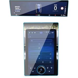 Displaybeschermfolie Voor Electric 2024 2025 15,5"" Auto Navigatie Gehard Glas Beschermfolie Sticker Bescherming Dashboard(Navigation Film+Instrument Film)