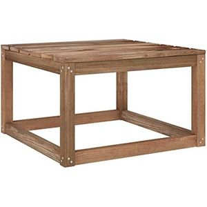 vidaXL Tuintafel pallet 60x60x36,5 cm geïmpregneerd grenenhout bruin