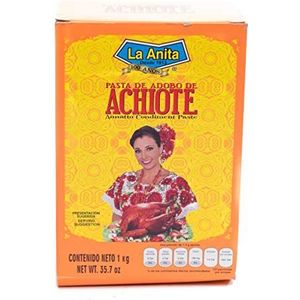 Annatto zaad La Anita, kruiden kleurstof voor Mexicaanse Cochinita Pibil, vleeskruiden - 1 kg