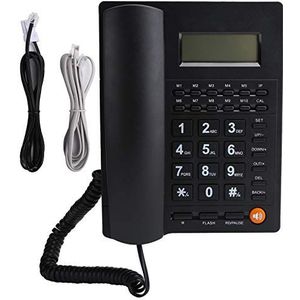 Telefoon, L019 Desktop Vaste Vaste Telefoon Achtergrondverlichting met Grote Knop voor Family en Hotel