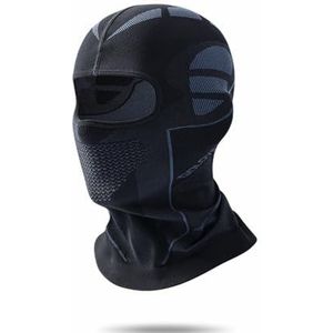 Hanzete Skimasker voor heren en dames, winter, warm gezichtsmasker voor motorrijdenmasker, gebreid, thermisch geïsoleerd met elasticiteit en neusopening, fietsmasker, sportmasker