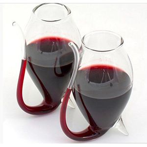 CKB LTD Port Sipper Bril Originale (2 Pack) 2 x 250 ml Glazen, Loodvrij, Effen, Warme Dranken, Verjaardag, Duurzaam, Glas, Handwas