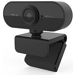 Webcam, 1080P Full HD Web Camera Webcam Met Microfoon USB PC Computer Laptop Desktop Web Cam for Live Broadcast Video