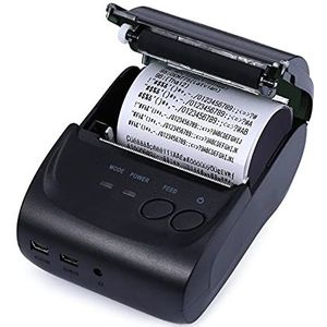 Etiketprinters Mini Bluetooth-printer Thermische printkaartontvangst USB Draagbare draadloze for 58 mm printer (Color : Printer with Belt)