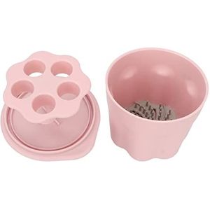 2-in-1 Elektrische Make-upborstelreiniger met Droogrek - Verwijder Vuil, Geschikt voor Alle Borstels, Doosvormig, Breed Inzetbaar met Reinigingsoplossing, Uitstekende Siliconen