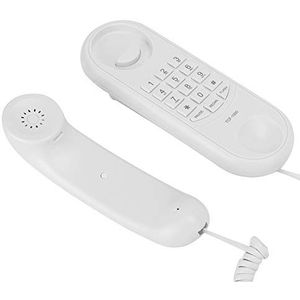 Vaste telefoon mini-wandgemonteerde telefoon, desktop vaste telefoon telefoon tafel muur tweevoudige hotel telefoon badkamer kantoor wandmontage familie vaste lijn wit