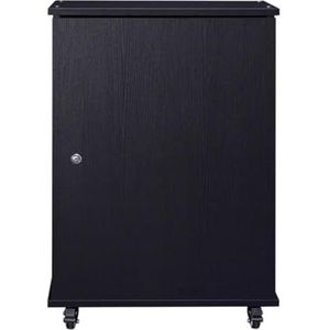 PP-Vic Media-Opslagkast, Dvd-Speler, Mobiele Stereostandaard, Kast Voor Het Opbergen Van Entertainment-Stereocomponenten, AV-Kast, Audiorek, Kabelbeheer, Tv-Kast Voor De Woonkamer,zwart