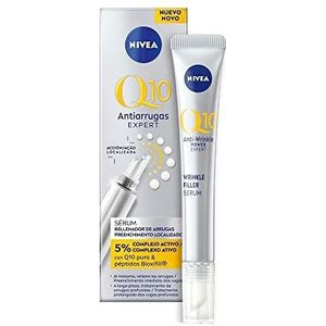 NIVEA Q10 Expert Anti-rimpel-serum, geconcentreerde behandeling, 15 ml, verstevigend serum, vermindert rimpels en lijntjes, vullende werking, droge huid, gemengde huid, 15 ml