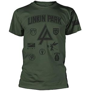 Linkin Park 'Patches' (Groen) T-shirt, Groen, XL